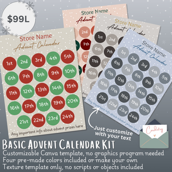 Second Life Marketplace - Cardistry ~ Basic Advent Calendar Kit